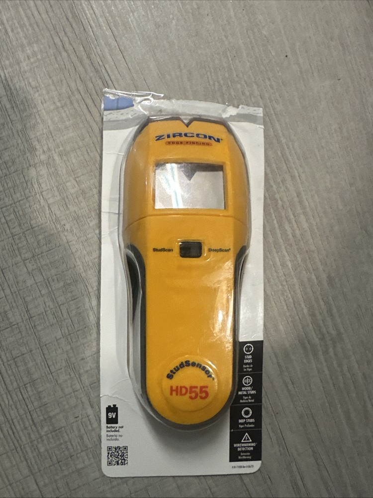 Zircon StudSensor HD55 Stud Finder - Yellow Open Box