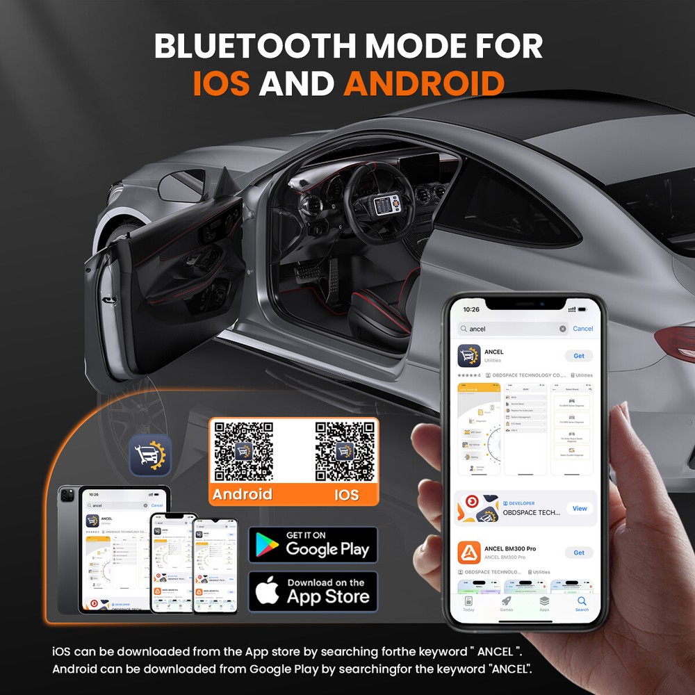 ANCEL AD710 OBD Scanner Diagnostic Scan Tool Code Reader Car ABS Bleeding SRS