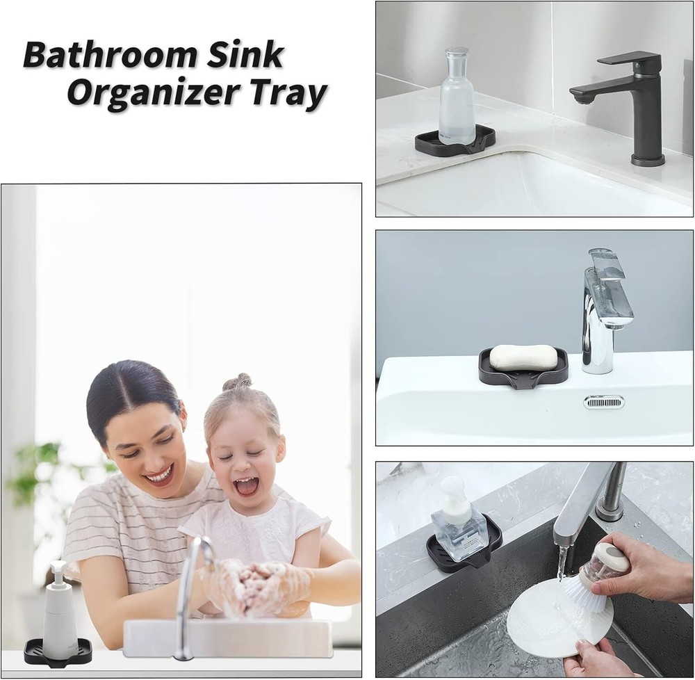 Compact Rectangular Soap Holder with Drain Spout - Hygienic Storage Solution