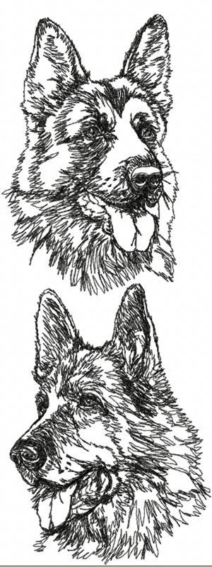 GERMAN SHEPHERD Dog Breed Personalized SWEATSHIRT EMBROIDERED