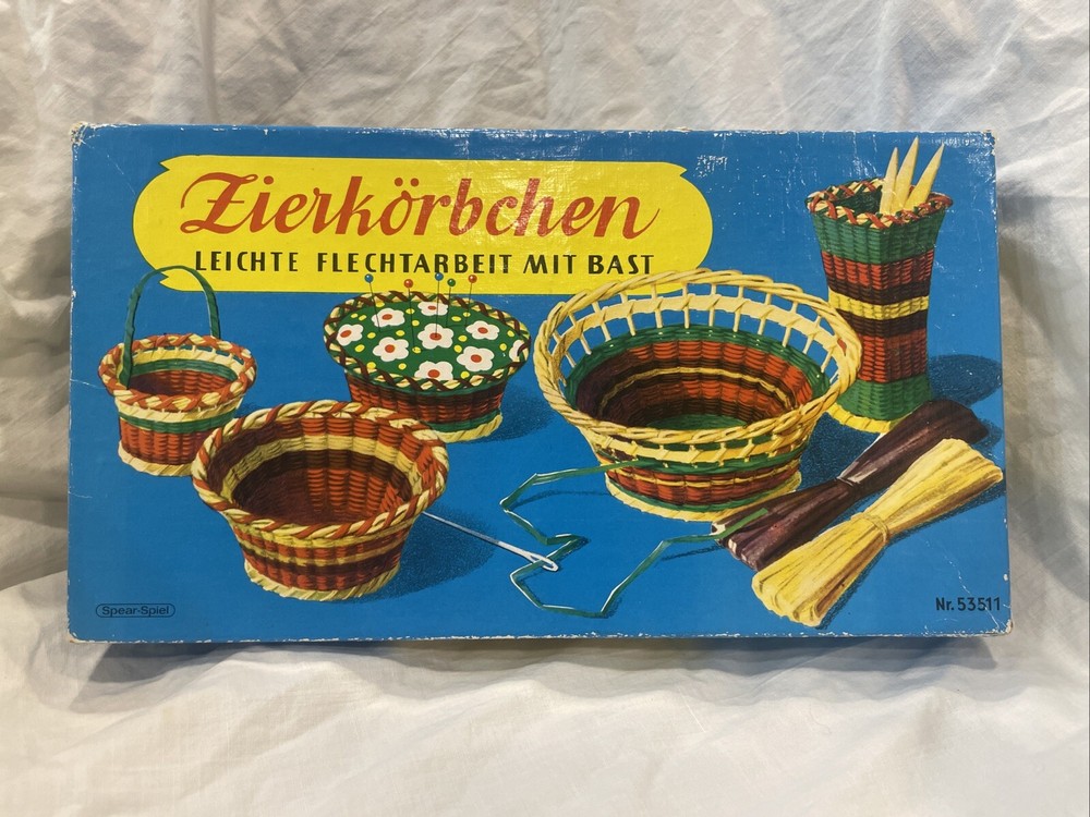 Vintage German Knit Work Basket Kit
