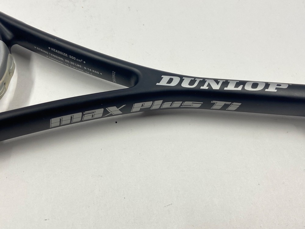 Dunlop Max Plus Ti Squash Racket And Bag. Graphite Composite. Great Shape.