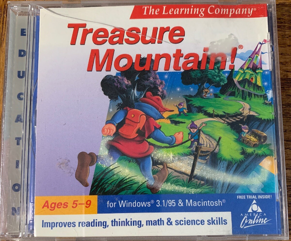 Treasure Mountain PC CD Rom  Computer Software