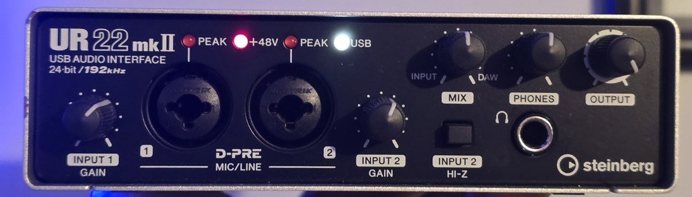 Steinberg UR22 MKII - USB Digital Audio Recording Interface
