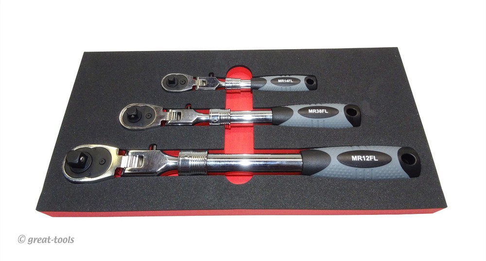 LOCKING FLEX HEAD RATCHET SET – extendable ratchets – automotive hand tools
