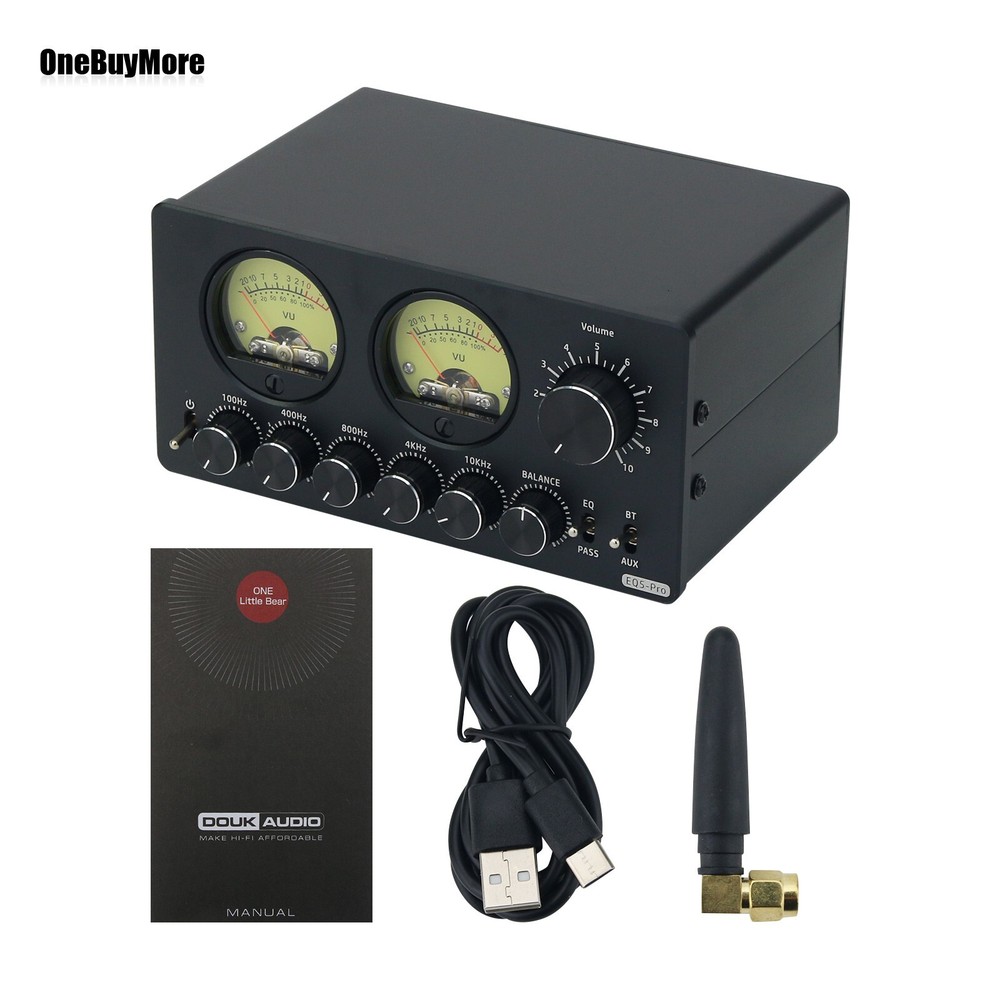 EQ5-PRO 5 Bands DC5V 0.5W EQ Equalizer with Dual VU Meter BT 5.0 Audio Processor