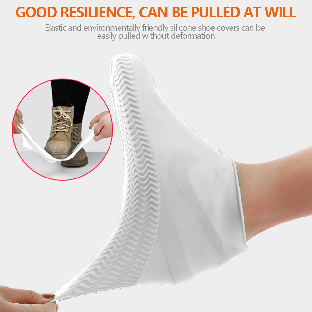 Anti-Slip Silicone Rain Shoe Covers Reusable Waterproof Shoes Cover Protector US
