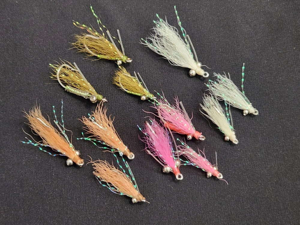 12 Crazy Charlie Fly SELECTION, Bonefish Fly, Permit Fly, Gotcha Bonefish Fly