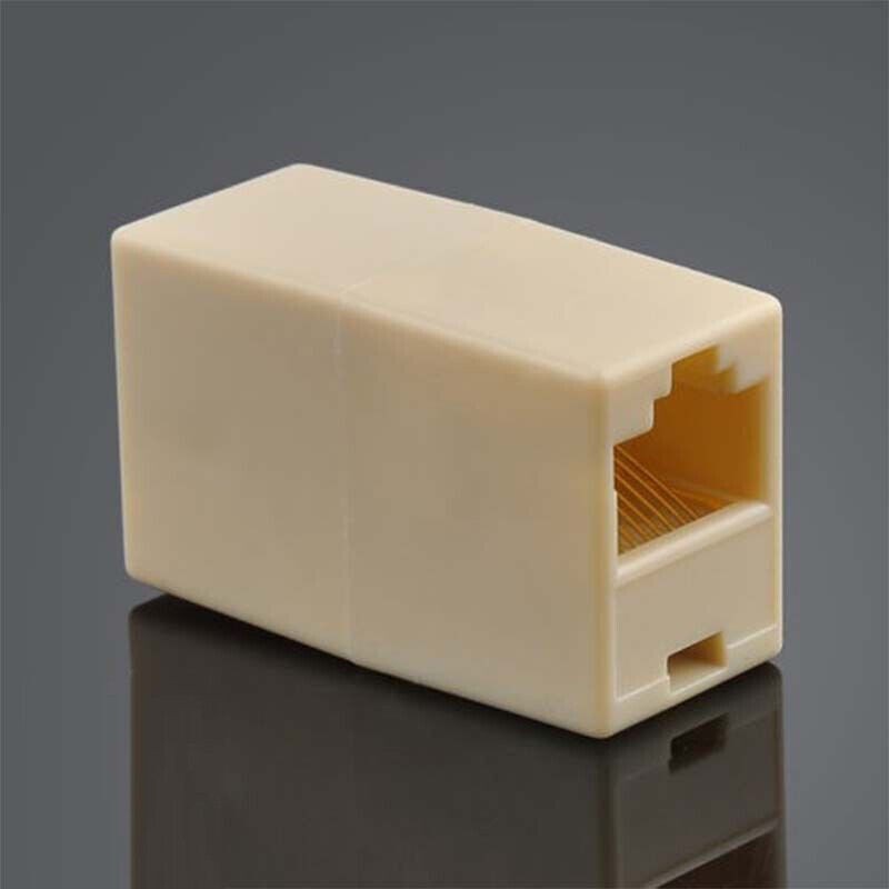 10PACK RJ45 Inline Coupler Cat6 Cat5e Cat5 Ethernet LAN Network Cable Adapter US