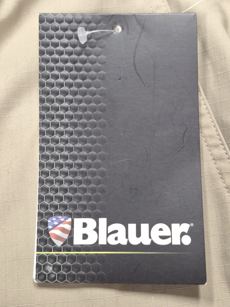 NWT Blauer Ripstop Tactical Pants (36/30) Silver Tan Sip Pockets Polyester-Blend