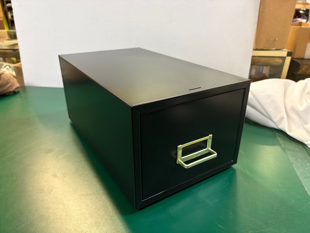 Filing Drawer, Globe Weis 5" X 8 " Single, Black
