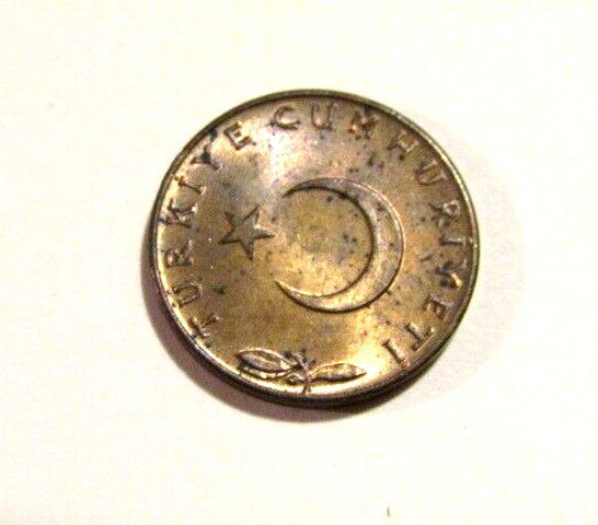 Turkey 1966 5 Kurus unc Bronze Coin