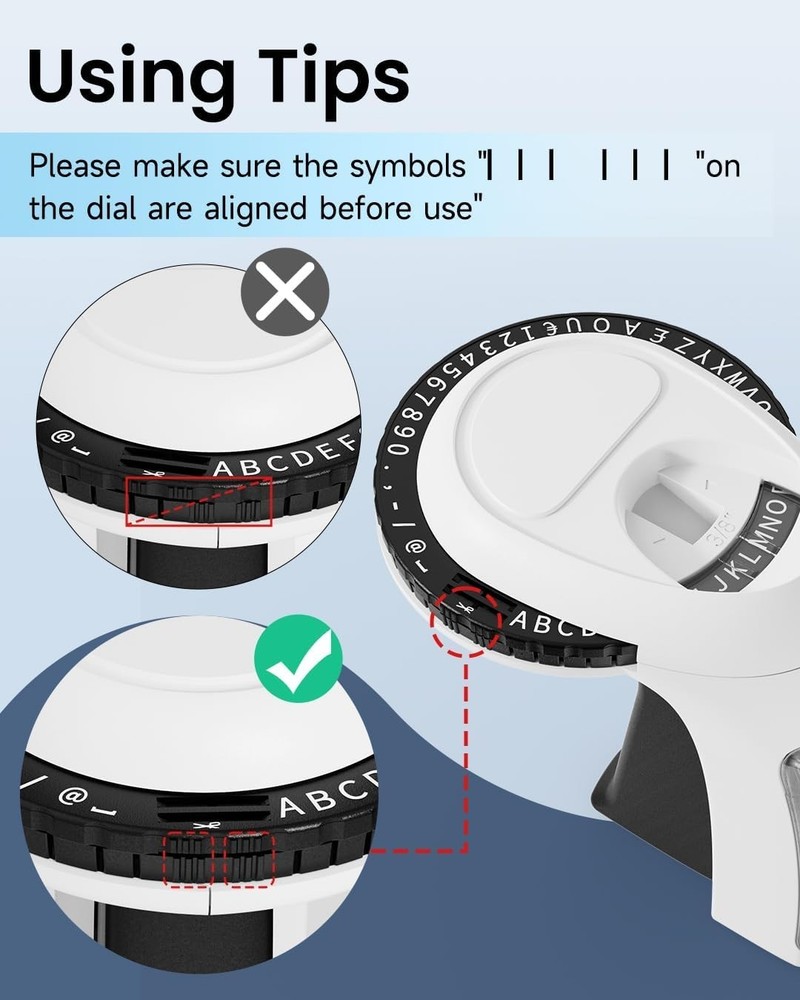 Phomemo Omega S Embossing Label Maker for Dymo 12966 Embossing Label Maker