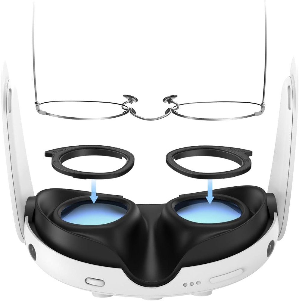 AMVR Lens Protector Set Compatible with Meta/Oculus Quest 3 Accessories,Glasses