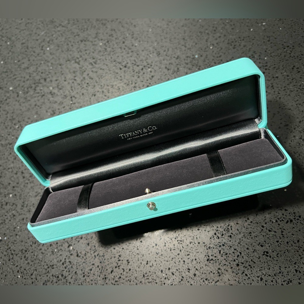 Tiffany & Co. blue leather bracelet box