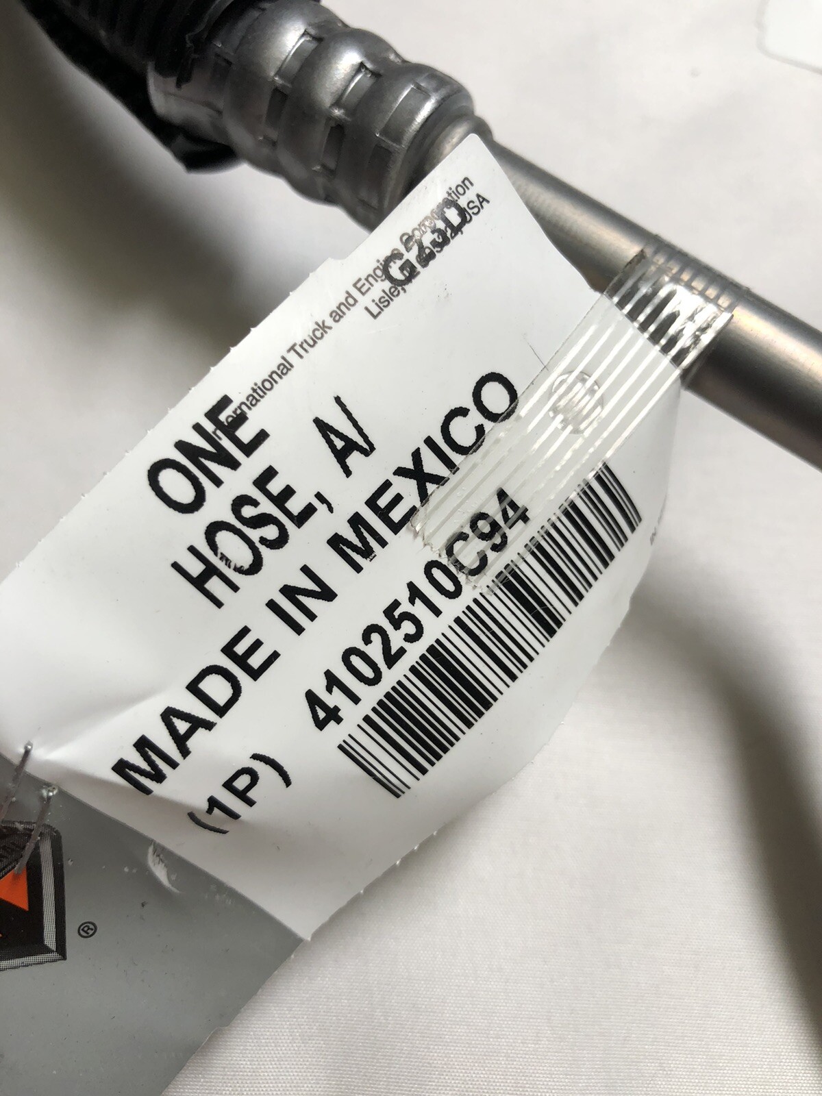 International 4102510C94 AC Hose Assembly Genuine OEM Condenser To Evaporator Ne