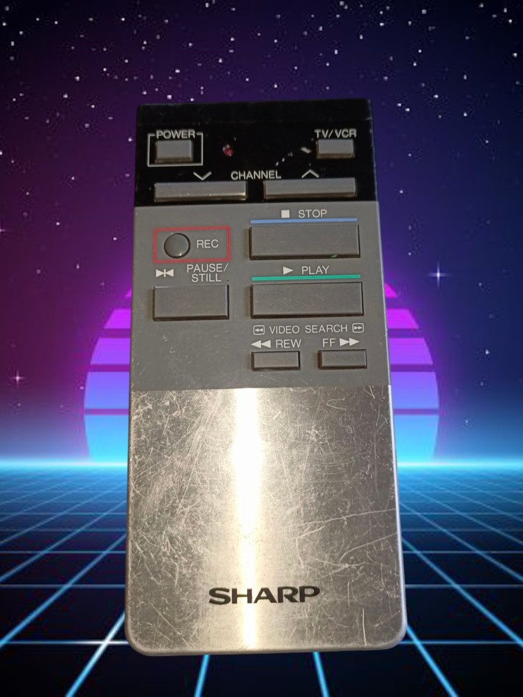 Sharp VCR Remote Control **Works**