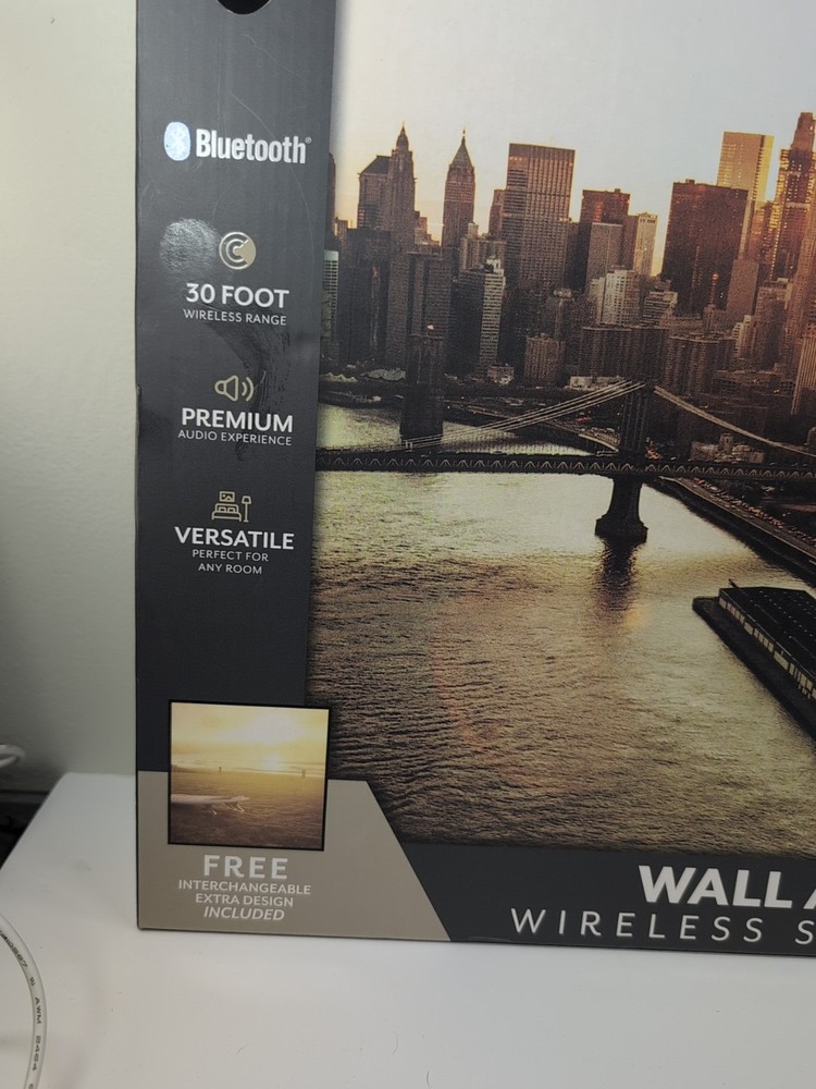 iHip Bluetooth Abstract WallArt Wireless Speakers Interchangeable Extra Design