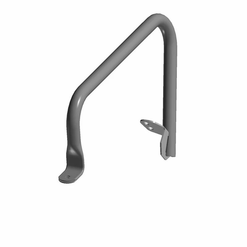 Bolster Weld, Front, Right, Matte Black