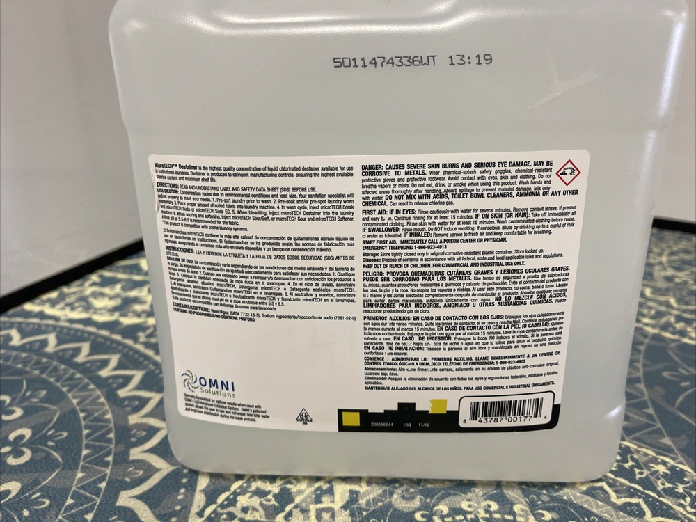 MicroTech Laundry Destainer Concentrate, 1.5 Gal.