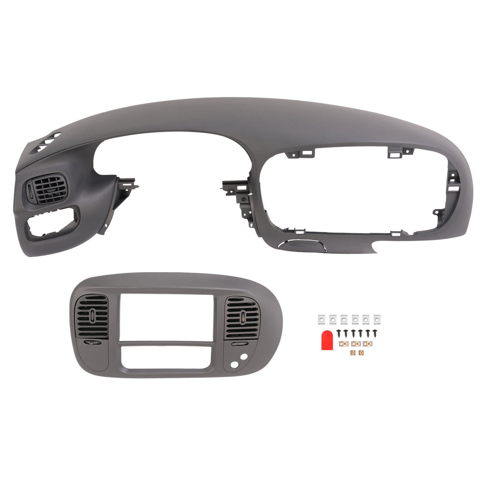Gray DashBoard & Radio Panel For Ford F150 Expedition 1997-2003 Dash Bezel Pad