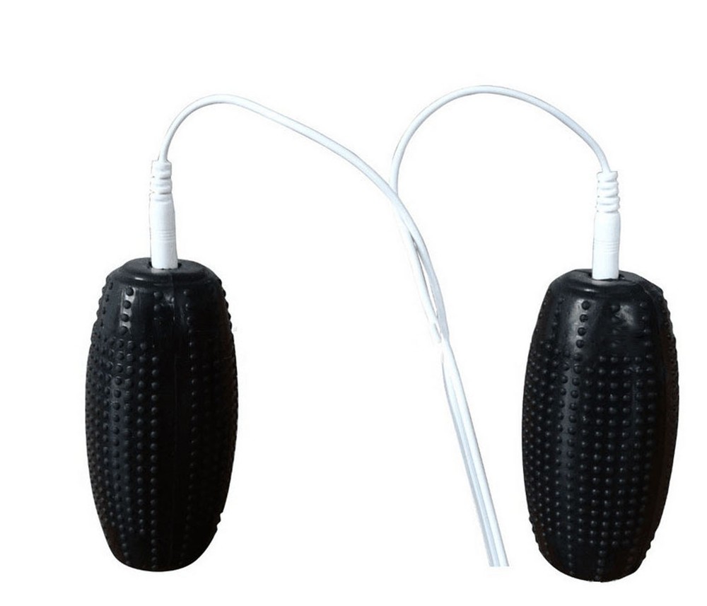 2 Hand Grenade electrode Physiotherapy Accessories With Cable for TENS Machine
