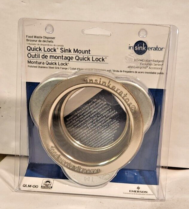Insinkerator  Quick Lock Sink Mount Flange Garbage Disposal.