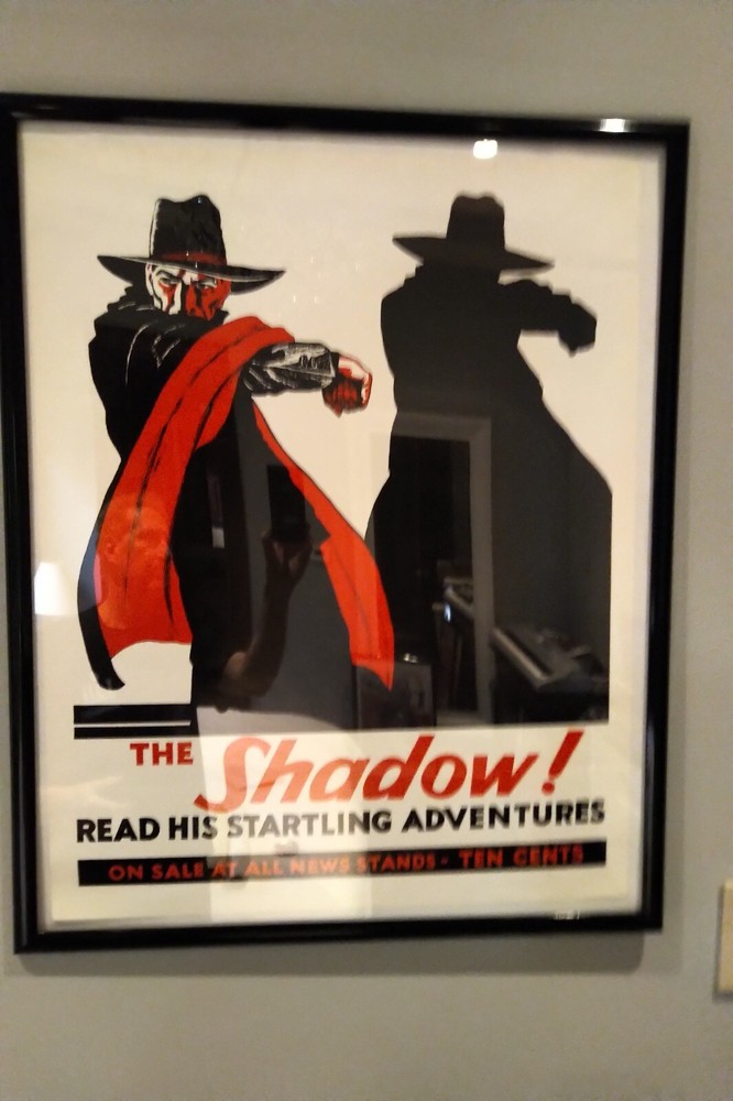 The Shadow! Read His Startling Adventures Poster Framed