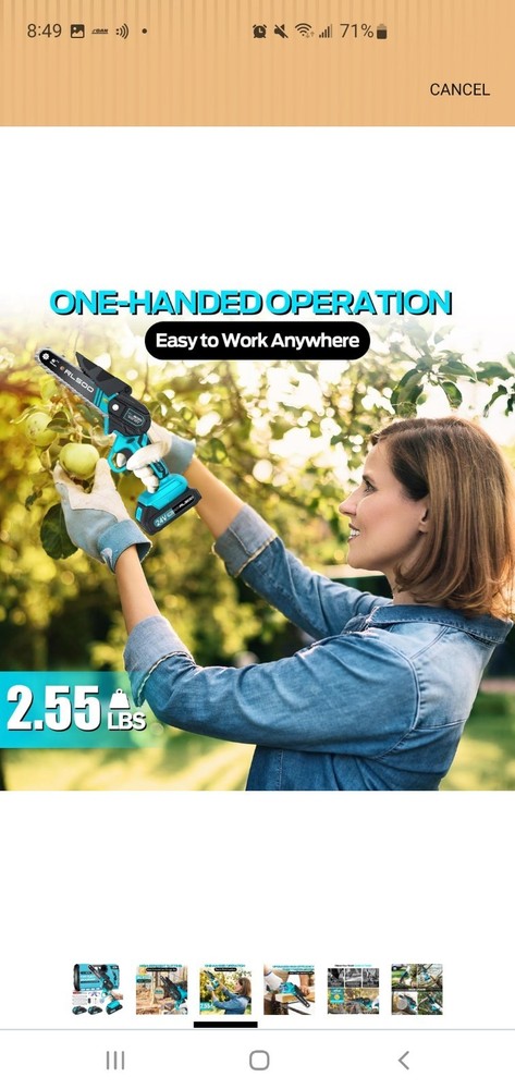 RLSOO Mini Electric Chainsaw