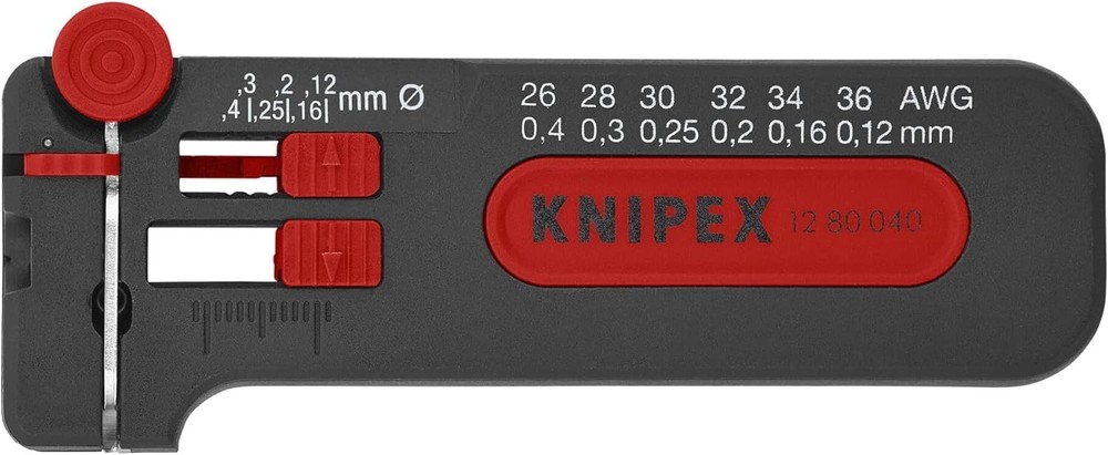 KNIPEX Tools - Precision Mini Wire Stripper, 26-36 AWG One Size, Multi