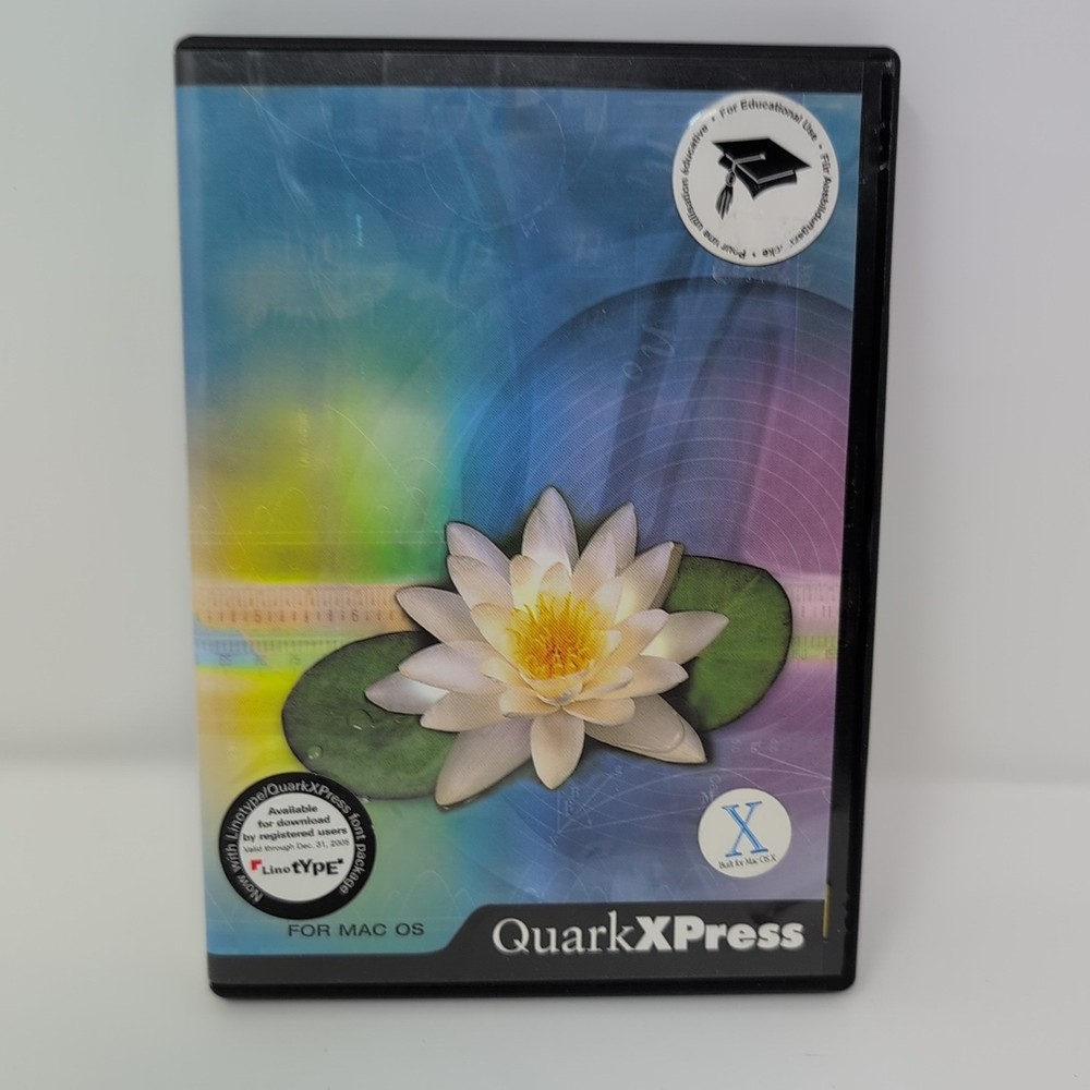 QuarkXPress 6.1 + 6.5 Upgrade - Software Mac OS w/ Code/SN Vintage Mac Design