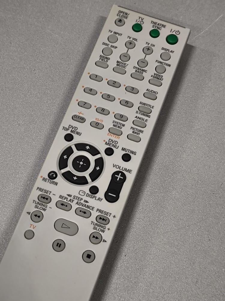 Sony RM-ADU005 AV System Remote - Used, Fully Working