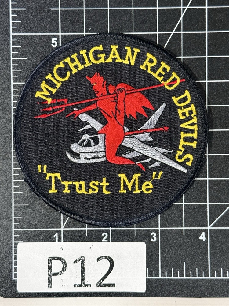USAF 107th Fighter Squadron “The Red Devils” - Michigan Air National Guard Patch