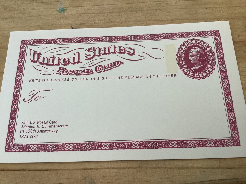 US Scott # UX65 Postal Card. MNH