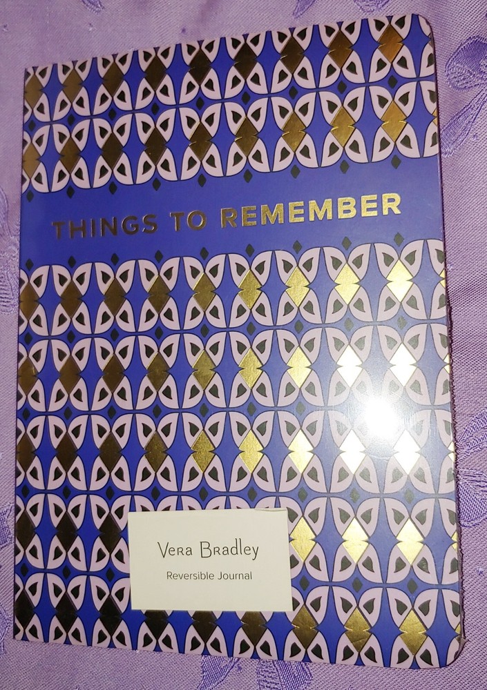 NWT VERA BRADLEY REVERSIBLE NOTEBOOK ROMANTIC GEO