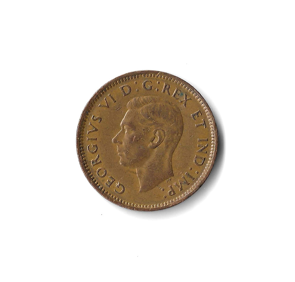 1944 Canada - 1 Cent - 819 - Bronze - 3.2g