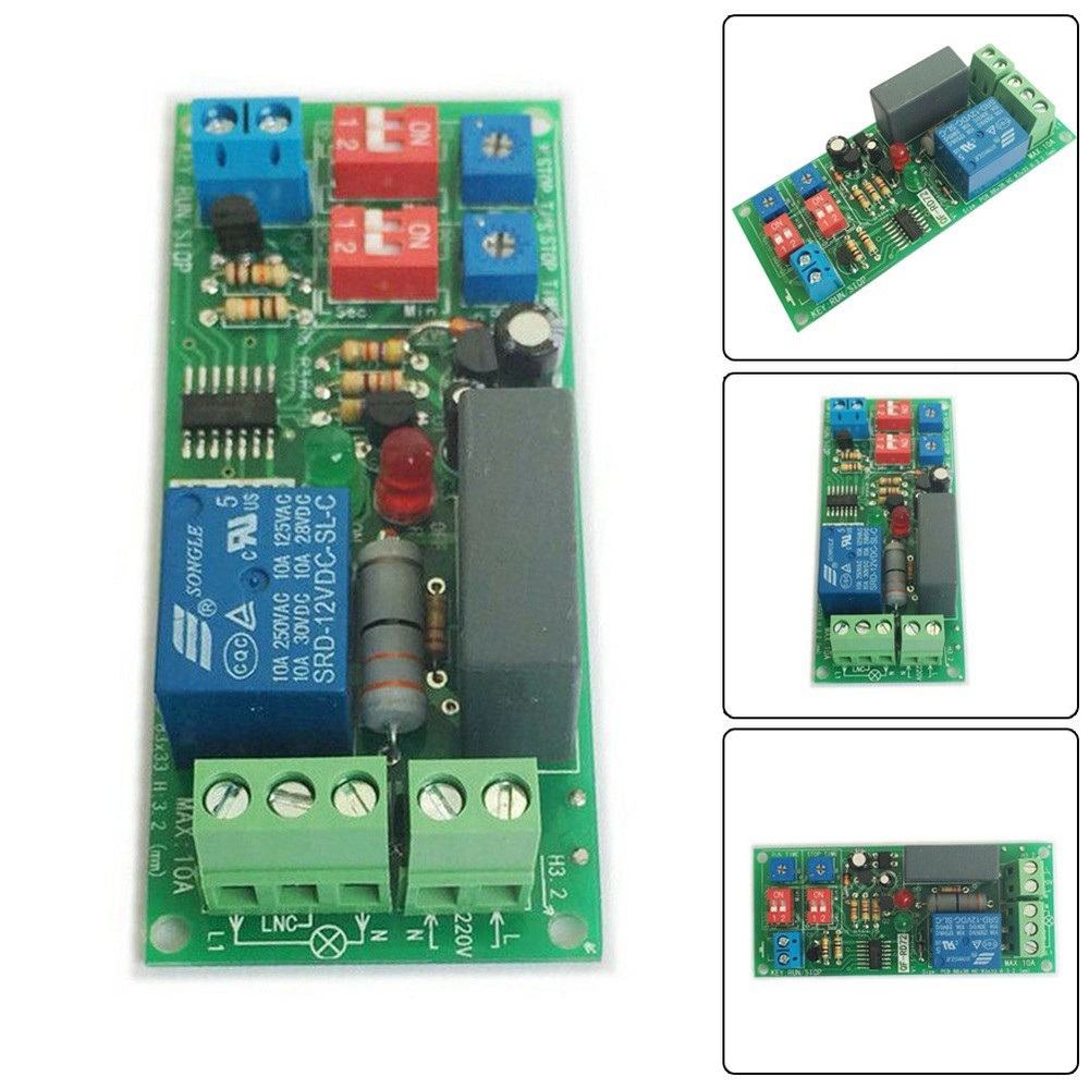AC110V 120V 220V Timer Infinite Cycle delay Turn ON/OFF Time Relay Switch Module