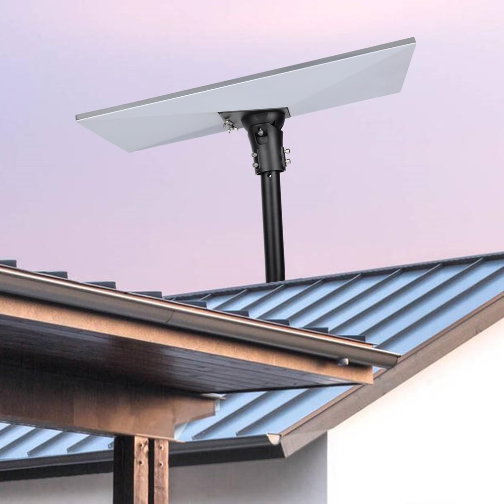 Compact Adjustable Mount for Satellite Dish with Horizontal and Vertical Control