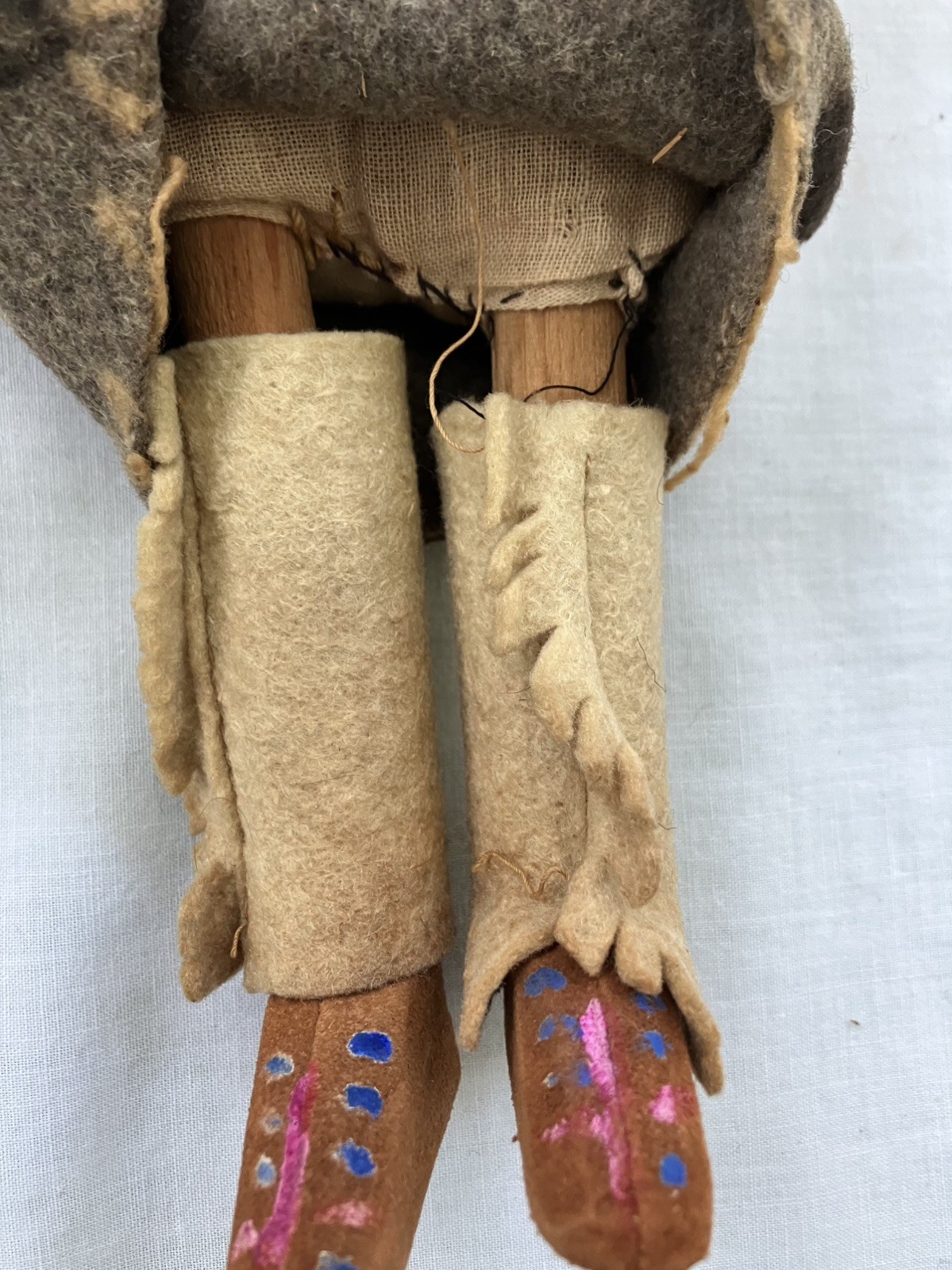 Vintage Skookum Male Native American Doll - 13 Inches Tall
