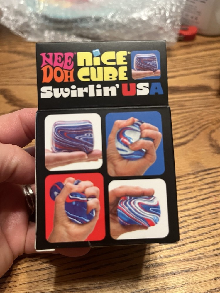 NEEDOH Nice Cube Swirlin’ USA Super Solid Squish NEW