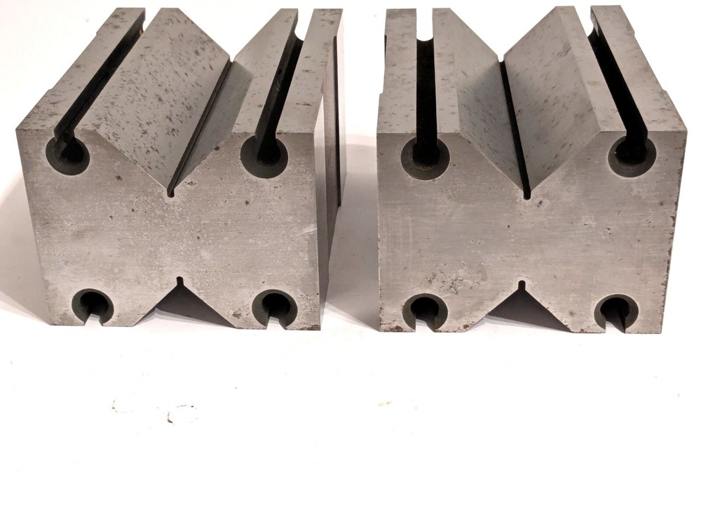 FOWLER Precision V-Block Set Matched Pair (24) PPSc 90x70x125 Sharp Condition