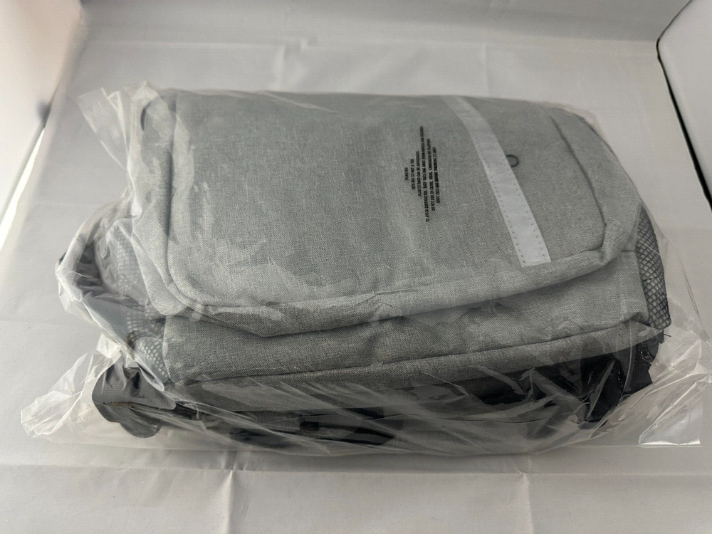 Insulated Cooler Backpack Double Deck Lightweight Waterproof 49L Grey