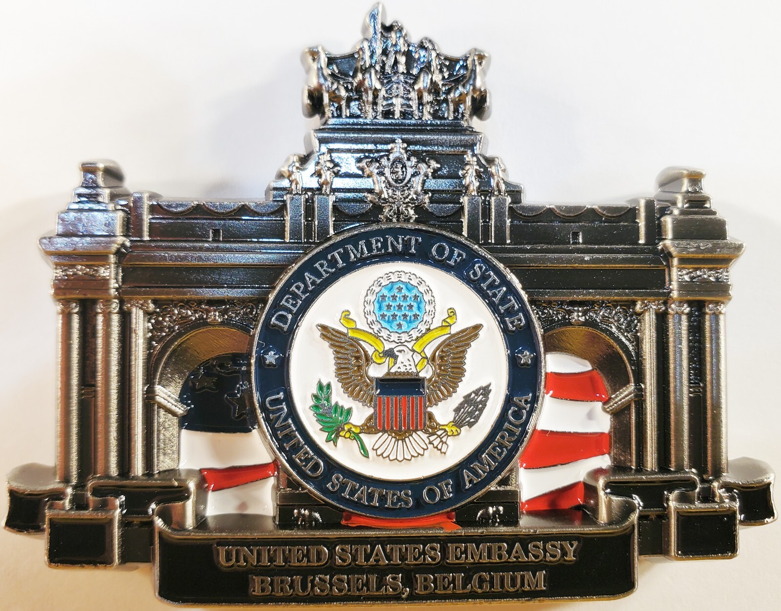 US State Department US Embassy Brussels Belgium Challenge Coin. 2" 153