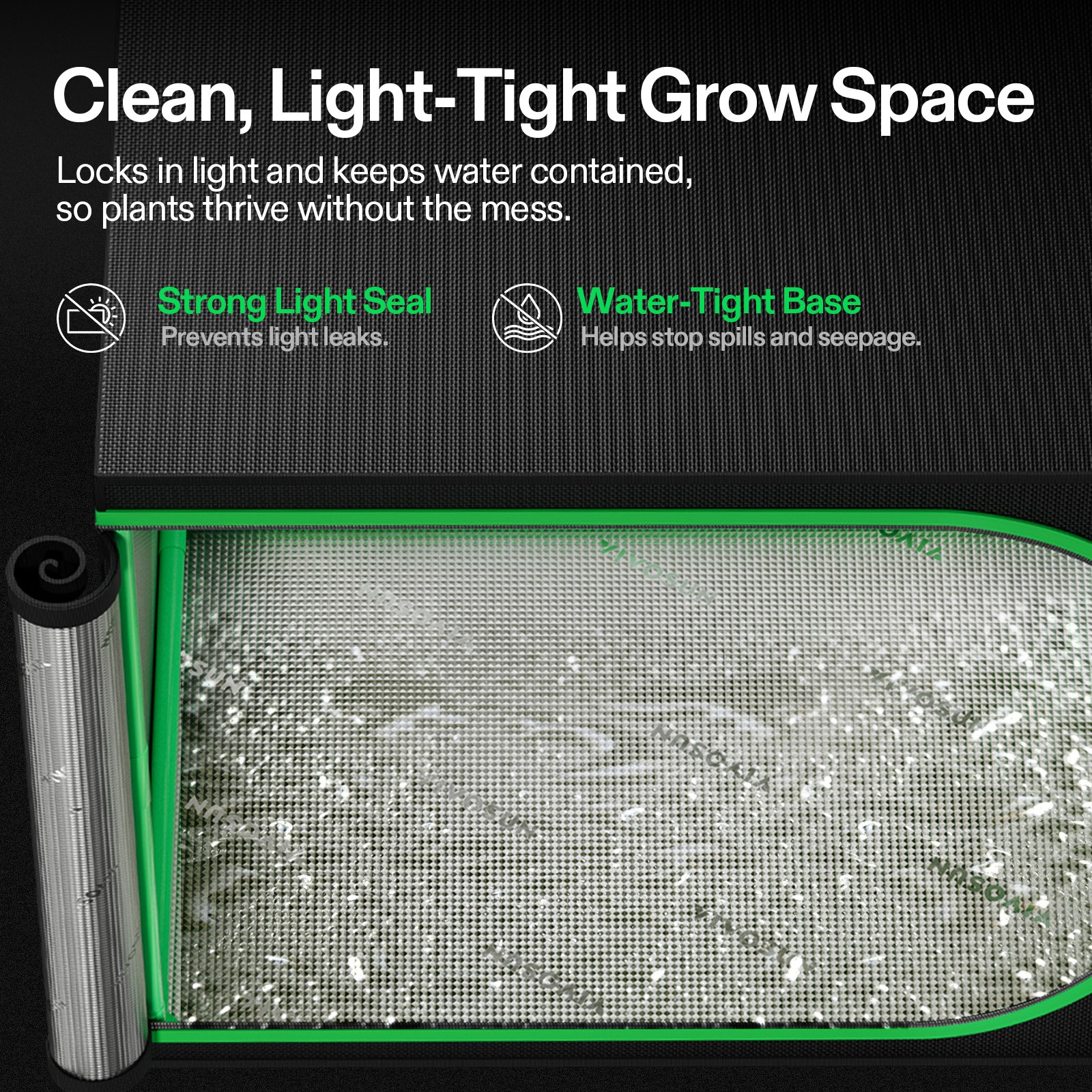 VIVOSUN 24″x16″x20″ Mini Grow Tent Clone Tent Seeding Room for Propagation