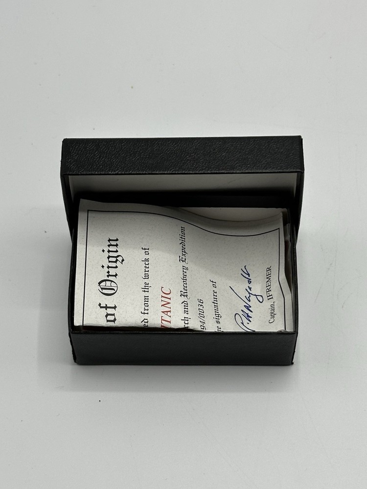 Authentic Coal From The Titanic.