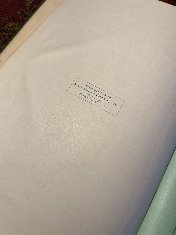 1934 Scott’s Standard Postage Stamp Catalog Hardcover