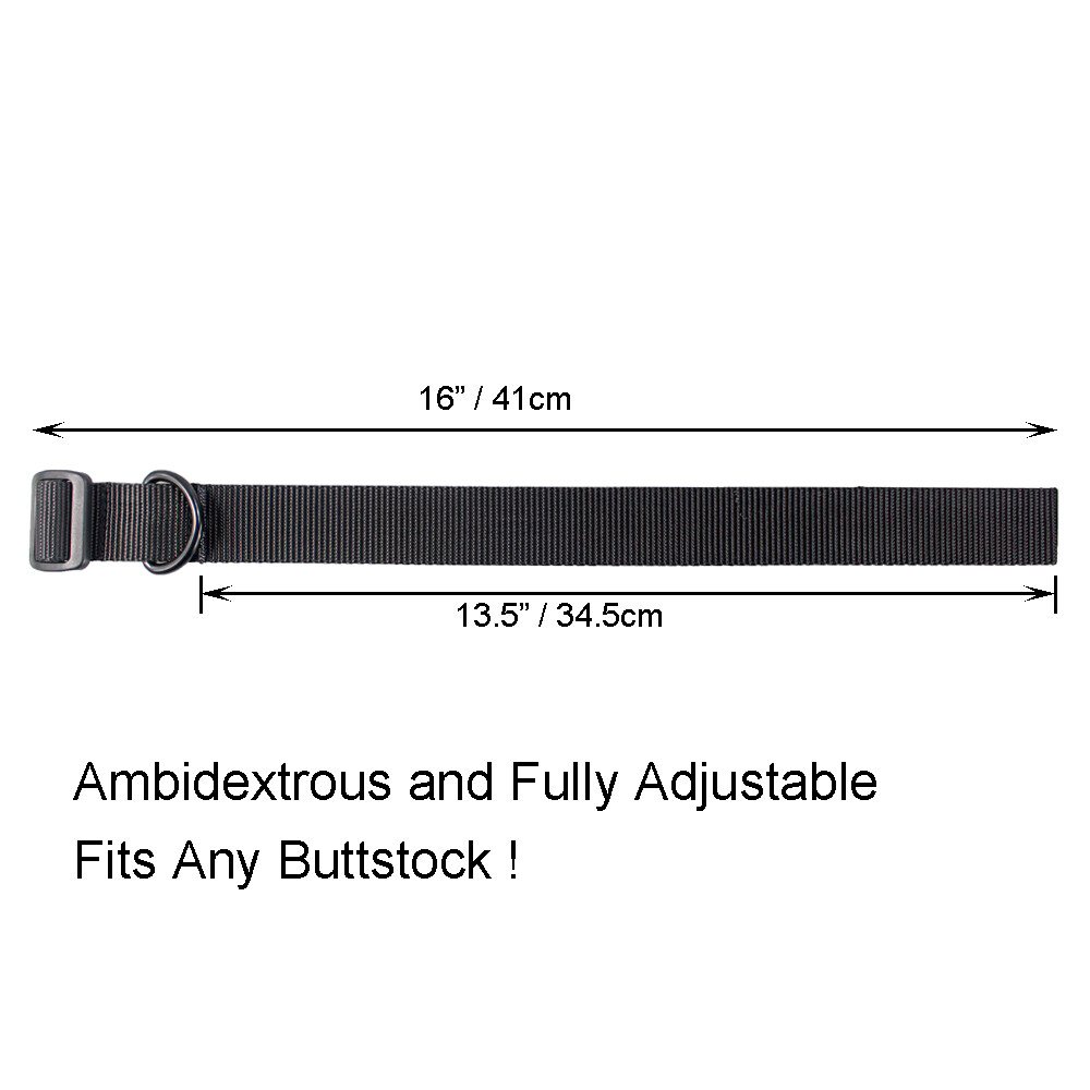 Tactical Universal D Ring Sling Point Adapter Rifle Buttstock Loop Strap Airsoft