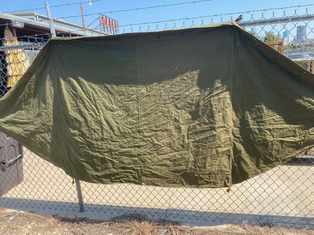 Post WW2 Shelter Half, Button style USED