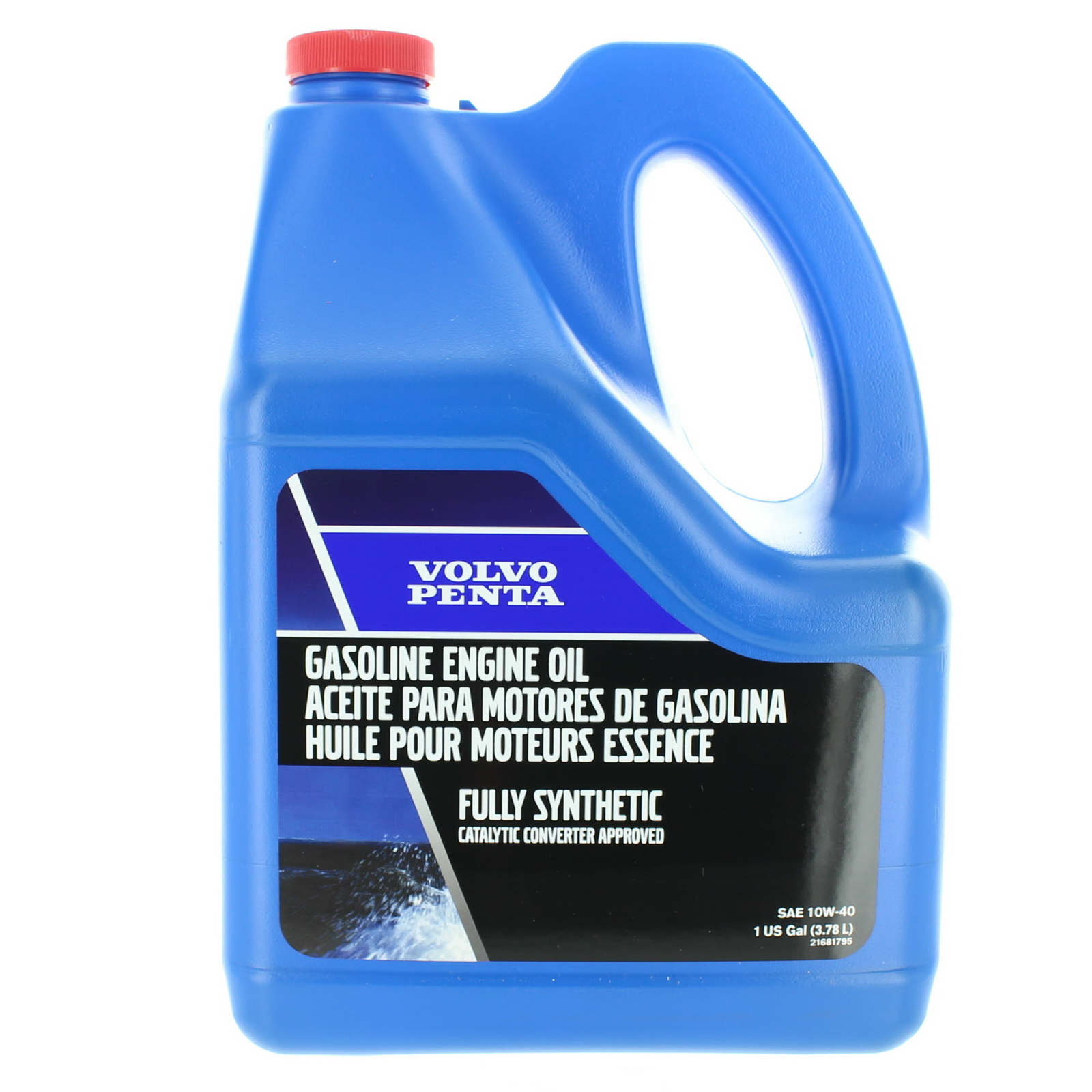 Volvo Penta New OEM Full Synthetic Gasoline Engine Oil, 10W-40, 21681795
