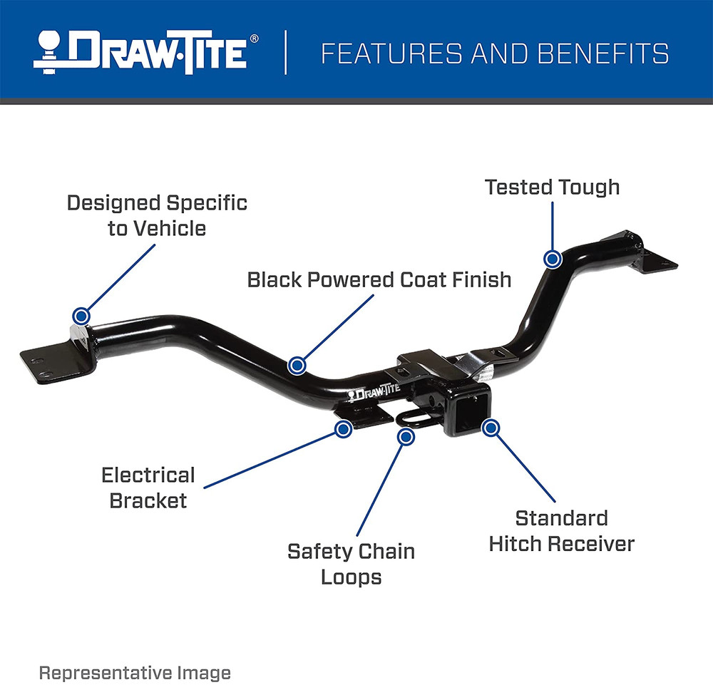 Reese 65049 Front Mount Receiver with 2" Opening for Versatile Towing Solutions